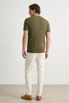 Erkek Premium %100 Cotton (Pamuk) Regular Fit Örgü Triko Tişört - Haki