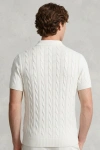 Erkek Premium %100 Cotton (Pamuk) Regular Fit Örgü Triko Polo Tişört - Beyaz