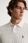 Erkek Premium %100 Cotton (Pamuk) Regular Fit Örgü Triko Polo Tişört - Beyaz