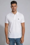 Erkek Premium %100 Cotton (Pamuk) Regular Fit Pike Polo Tişört - Beyaz
