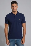 Erkek Premium %100 Cotton (Pamuk) Regular Fit Pike Polo Tişört - Lacivert