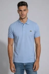 Erkek Premium %100 Cotton (Pamuk) Regular Fit Pike Polo Tişört - Bebe Mavisi
