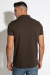 Erkek Premium %100 Cotton (Pamuk) Regular Fit Pike Polo Tişört - Kahverengi