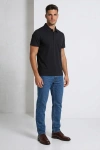 Erkek Premium %100 Cotton (Pamuk) Non-Iron Regular Fit Polo Tişört - Siyah