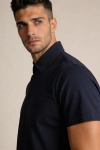 Erkek Premium %100 Cotton (Pamuk) Non-Iron Regular Fit Polo Tişört - Lacivert