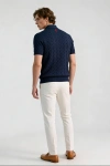Erkek Premium %100 Cotton (Pamuk) Regular Fit Örgü Triko Polo Tişört - Lacivert