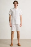 Erkek Premium Linen (Keten) Regular Fit 3lü Kombin Set - Beyaz