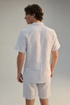 Erkek Premium Linen (Keten) Regular Fit 3lü Kombin Set - Beyaz