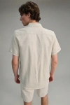 Erkek Premium Linen (Keten) Regular Fit 3lü Kombin Set - Bej