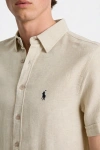 Erkek Premium Linen (Keten) Regular Fit 3lü Kombin Set - Bej