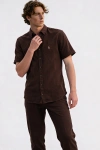 Erkek Premium Linen (Keten) Regular Fit 3lü Kombin Set - Kahverengi
