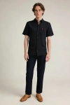 Erkek Premium Linen (Keten) Regular Fit 3lü Kombin Set - Lacivert