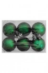 Ağaç Süsleme Topları 6lı - 4cm - Mat Yeşil
