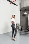 Alo Yoga Yüksek Bel Toparlayıcı Dalgıç Spor Tayt Antrasit
