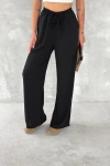 Ayrobin Oversize Kadın Pantalon - Siyah