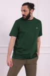 Bisiklet Yaka Erkek Pamuklu Regular Fit Tişört Yeşil