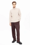 Erkek Balıkçı Yaka Triko Kazak Krem