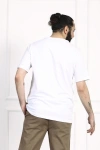 Erkek Bisiklet Yaka Pamuklu Regular Fit Tişört Beyaz