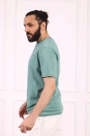Erkek Bisiklet Yaka Pamuklu Regular Fit Tişört Mint