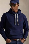 Erkek Double Face Pike Kanguru Cepli Kapüşonlu Hoodie Sweatshirt Lacivert