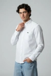 Erkek LCST Modern Fit Non İron Buruşmaz Kumaş Likralı Gömlek Beyaz