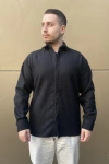 Serseri Erkek Premium Kaşe Gömlek - Siyah