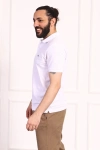 Erkek Regular Fit Pamuklu Polo Yaka Tişört Beyaz