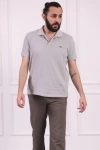 Erkek Regular Fit Pamuklu Polo Yaka Tişört Gri