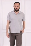 Erkek Regular Fit Pamuklu Polo Yaka Tişört Gri