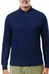 Erkek Regular Fit Uzun Kollu Lacivert Pike Paris Polo