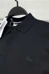 Erkek Regular Fit Uzun Kollu Siyah Pike Paris Polo