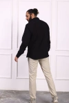 Erkek Regular Fit Yazlık Keten Gömlek Siyah