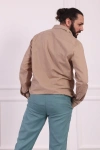 Erkek Regular Fit Yazlık Keten Gömlek Vizon