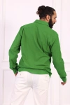 Erkek Regular Fit Yazlık Keten Gömlek Açık Yeşil