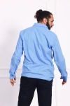 Erkek Regular Fit Yazlık Keten Gömlek Mavi