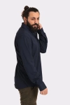 Erkek Regular Fit Non İron Buruşmaz Kumaş Likralı Gömlek Lacivert