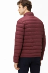 Erkek Su Geçirmez Dik Yaka Kapitoneli Şişme Ceket Mont Bordo