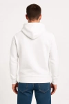 Erkek Üç İplik Kapüşonlu Kanguru Cepli SweatShirt hoodie - Beyaz