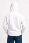 Erkek Üç İplik Kapüşonlu Kanguru Cepli SweatShirt hoodie - Beyaz