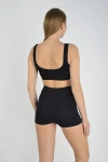 Kadın Sporcu Kısa Şort Boxer Siyah