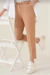 Kadın Tam Kalıp Basic Eşofman Pantolon - Kahverengi