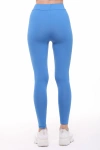 Kadın Yüksek Bel ,toparlayıcı Micro Sporcu Tayt Mavi