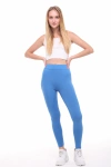 Kadın Yüksek Bel ,toparlayıcı Micro Sporcu Tayt Mavi