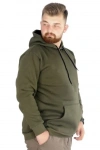 Kapüşonlu Kanguru Cep Basic Sweatshirt Haki