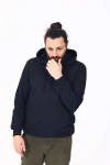 Kapüşonlu İçi Polarlı Regular Kalıp Erkek Sweatshirt Füme