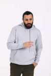 Kapüşonlu İçi Polarlı Regular Kalıp Erkek Sweatshirt Gri