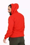 Kapüşonlu İçi Polarlı Regular Kalıp Erkek Sweatshirt Kırmızı