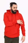Kapüşonlu İçi Polarlı Regular Kalıp Erkek Sweatshirt Kırmızı
