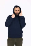 Kapüşonlu İçi Polarlı Regular Kalıp Erkek Sweatshirt Lacivert