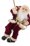 Yılbaşı Asılı Dekoratif Noel Baba Figürü Çuvallı 45cm